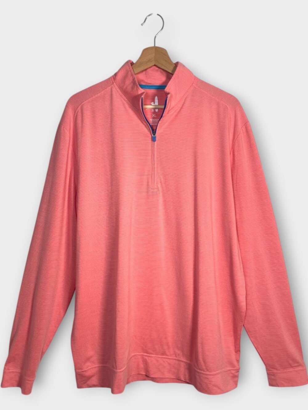 Johnnie-O Vaughn 1/4 Zip Long Sleeve Shirt Mens XL Golf Performance Athleisure